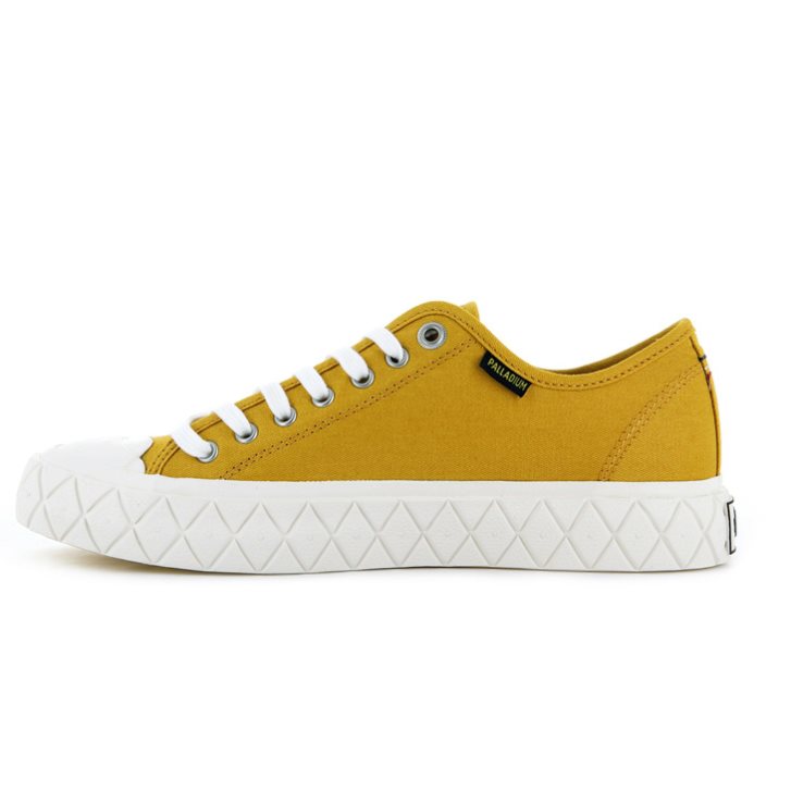 Baskets Palladium Palla Ace Tela Low Tops Homme Moutarde | FR KAY502M